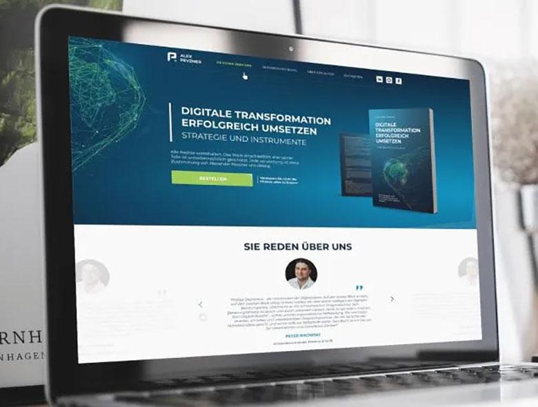 Strona docelowa promująca książkę