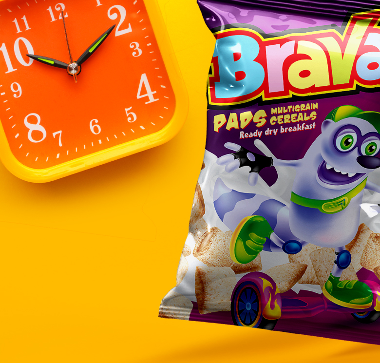 Opracowanie projektu opakowania śniadaniowego Brava