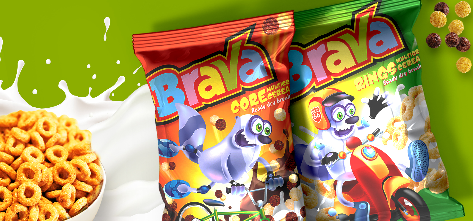 Opracowanie projektu opakowania śniadaniowego Brava