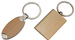 Breloki drewniane z nadrukiem