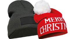 Czapki zimowe z nadrukiem