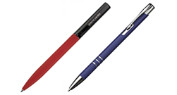 Długopisy soft touch z logo