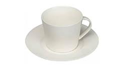 Filiżanki i spodeczki z logo firmy