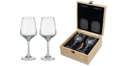 Kieliszki do wina z nadrukiem