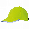Czapka z daszkiem odblaskowa dziecięca 6 paneli SEATTLE z naniesieniem logo