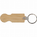 Brelok bambusowy żeton GOTHENBURG z nadrukiem logo Zdjęcie 2