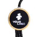 Długi kabel 3w1 z podświetlanym logo w drewnianej obudowie, LH-ZMU06 z naniesieniem logo Zdjęcie 2
