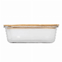 Pudełko na lunch ROSILI L z bambusową pokrywką. Pojemność ok. 1060 ml. do naniesienia logo Zdjęcie 3