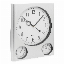 Prostokątny zegar ścienny SATURN z naniesieniem logo