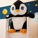 Duży pluszowy pingwin SKIPPER z logo Zdjęcie 7