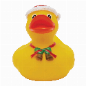 Świąteczna gumowa kaczka BENEDIKT z nadrukiem logo Zdjęcie 2