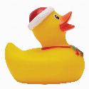 Świąteczna gumowa kaczka BENEDIKT z nadrukiem logo Zdjęcie 3