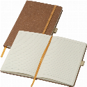 Notatnik A5 w linie ze skóry z recyklingu 14 × 21 cm z logo firmy