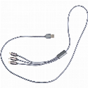 Kabel 3w1 do ładowania długi 120 cm do nałożenia logo
