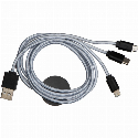 Kabel do ładowania 3w1 z nadrukiem logo Zdjęcie 3