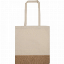 Torba bawełniana z jutowym dnem 140 g/m2 z naniesieniem logo Zdjęcie 2
