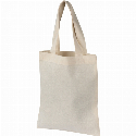 Torba bawełniana z krótkimi uszami 140 g/m2 z logo
