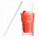 Słomka do napojów szklana 20 cm z nadrukiem logo