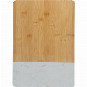 Deska kuchenna bambusowa z marmurem z nadrukiem logo