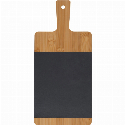 Deska kuchenna bambusowa z łupkiem z nadrukiem logo