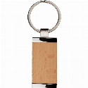 Brelok drewniany z nadrukiem logo