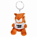 Pluszowa wiewiórka, brelok | Ginny z nadrukiem logo