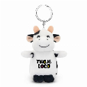 Pluszowa krowa, brelok | Cowie z naniesieniem logo