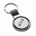 ALBRIGHT. Brelok wykonany z metalu i PU do nałożenia logo