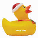 Świąteczna gumowa kaczka BENEDIKT z nadrukiem logo