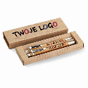 Bambusowy zestaw długopis  i o BAMBOOSET z logo