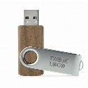 Pamięć USB TWISTER WALNUT 16 GB z naniesieniem logo