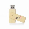 Pamięć USB bambusowa TWISTER 16 GB do naniesienia logo