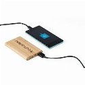 Bambusowy power bank 4000 mAh do nałożenia logo