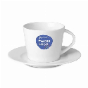 Kubek cappuccino i talerzykiem PARIS do drukowania logo