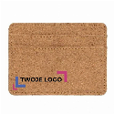 Korkowe etui na karty kredytowe, portfel, ochrona RFID z nadrukiem na zamówienie