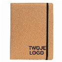 Korkowa teczka konferencyjna A4 z notatnikiem, długopis do drukowania logo
