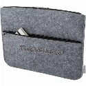 Etui na laptopa 14" z filcu RPET, teczka na dokumenty z naniesieniem logo