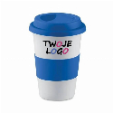 Ceramiczny kubek z przykrywką TRIBECA do drukowania logo
