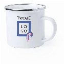 Metalowy kubek 380 ml z naniesieniem logo