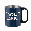 Kubek 300 ml ze stali nierdzewnej z recyklingu z logo