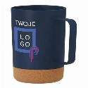 Kubek 400 ml z korkowym elementem z naniesieniem logo