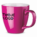 PANTHONY. Porcelanowy kubek z hydroglazurą o pojemności 450 ml z nadrukiem logo