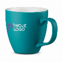 PANTHONY MAT. Porcelanowy kubek z hydroglazurą o pojemności 450 ml do nałożenia logo