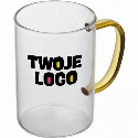Kubek szklany 250 ml do naniesienia logo