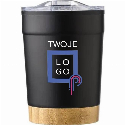 Kubek termiczny 300 ml z bambusowym elementem do naniesienia logo