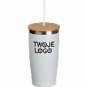 Kubek termiczny ze słomką 500 ml z logo