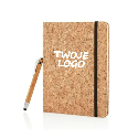 Korkowy notatnik A5, długopis, touch pen do nałożenia logo