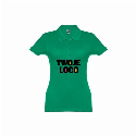 THC EVE. Damski polo t-shirt z logo firmy