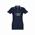 THC ROME WOMEN. Damski slim fit polo t-shirt do naniesienia logo