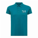 Damska koszulka polo Iqoniq Yosemite, tkanina pique z bawełny z recyklingu z logo firmy